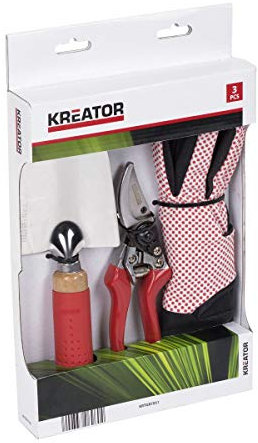 KREATOR KRTGR7051 - Juego de herramientas de mano jardín 3 pzs