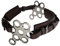 Hackamore Flower - Zaum Reithalfter aus Leder mit Edelstahlbeschlag und Polsterung - Unisize