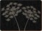 Creative Tops Silhouette Premium Cork-backed Placemats, Medium Placemats, Black, Set of 6