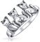 Freundschaft Drei Familie Kätzchen Beste Freunde Pfotenabdruck Katzenring Band Für Teenager Frauen .925 Sterling Silber Ring