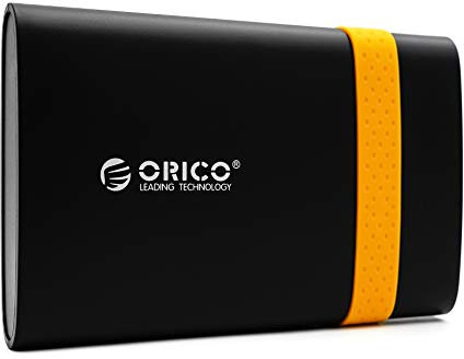 Orico 1TB USB 3.0 tragbare Externe Festplatte 2,5 Zoll 2538U3 Portable HDD Geschenk zu Weihnachten für Fotos smart TV PC Laptop Computer ps4 ps5 Xbox kompatibel mit Windows Mac OS Linux - orange