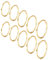 YADOCA 10 Stück Edelstahl Ringe Stapeln für Frauen Mädchen 1MM Knöchelring Midi Band Komfort Fit