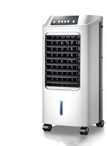 XGHW Air cooler 6L large capacity 3 speeds air purifier 3 kinds of winds 60° swing humidifier 7H Timer Remote Control LED Small and Medium rooms White