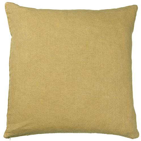 IB Laursen Kissenhülle Mustard Gelb Leinen Kissen 50x50 Kissenbezug Zierkissen