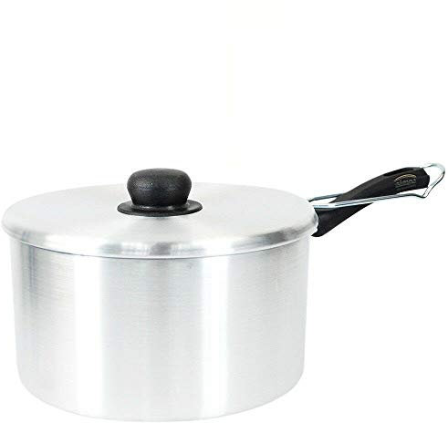 Srendi® Aluminium Frying Pan Chip Pan Fryer Basket Pot Plastic Handle Cookware Grill Pan Home Kitchen Appliances (8 Inch)
