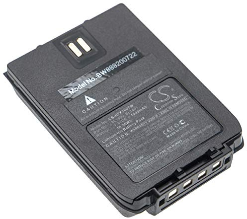 vhbw batteria compatibile con Hytera X1p, X1e, X1pi-V1, X1pi-U1, Z1p, Z1p F3 radio (1400mAh, 7,4V, Li-Ion)