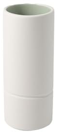 like. by Villeroy und Boch it's my home Vase M mineral, elegante Blumenvase für kunstvolle Gestecke, Premium Porzellan, grün, weiß, Handwäsche
