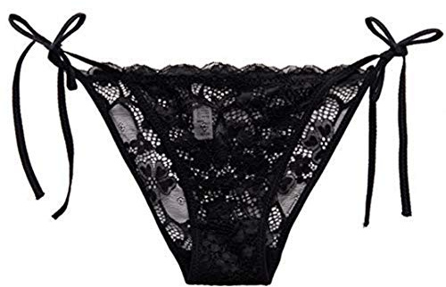 Women's Lace Briefs Ladies Adjustable Side Tie Bikini Panties Sexy Charming Knickers Underwear