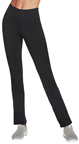 Skechers Leggings a Vita Alta Go Walk, Nero, 3XL Donna