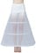 BEAUTELICATE Petticoat Unterröcke Reifrock Damen Lang A-Linie Crinoline Hohe Taille für Brautkleid Abendkleid Hochzeit Rockabilly Weiß (Weiß - 3 Reifen,34-36)