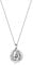 immobird Damen Halskette Silber 925 Kette Basic mit Funkelt Stein Zirkonia April Geburtsstein Ketten Frauen Freundin