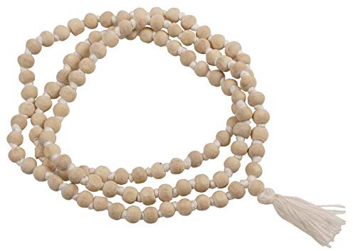 IBA Indianbeautifulart Handgeknupft Heilige Basilikum Japamala Tulsi Perlen Halskette 108 + 1 Perlen