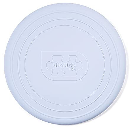 Bigjigs Toys Frisbee Flying Disc (Dove Grey) - Silicone Frisbee for Kids, Quality Flying Saucers, Beach Toys & Garden Toys, Holiday Toys for Toddlers
