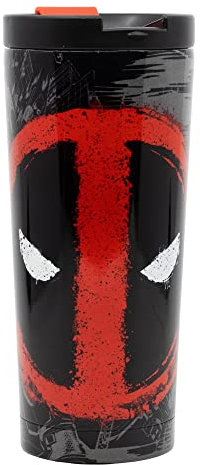 Stor Deadpool 425 ml Stainless Steel Thermal Coffee Glass