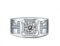 Gem's Beauty Moissanite Herrenringe 925 Sterling Silber Ehering 1,0 Karat 6,5 mm D Farbe Moissanite Verlobungsring Diamantringe für Mann Hochzeit Edlen Schmuck (Größe 8