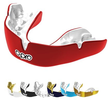 OPRO Protège-Dents Ajustement Sur Mesure Immédiat – Protection des Dents Professionnelle Adultes et Enfants – Boxe, MMA, Rugby, Hockey – Moulage Rapide – Garantie Dentaire Incluse