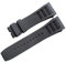 Kevisae Uhrenarmband aus Gummi, kompatibel mit Richard Mille RM035 011 055 030, Schwarz / Orange / Rot, 25 mm Richard Mille Gummi-Uhrenarmband
