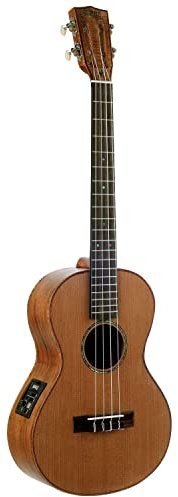 Ukulele Baritone natural electro + cover