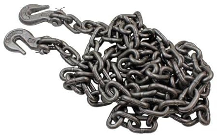 US PRO 4 Meter Steel Heavy Duty Towing Chain With Hooks 2450 KGS 9128