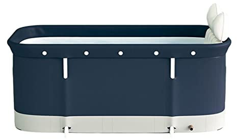 LOVIVER Portable Bathtub Kit Soaking Bathing Hot Tub Comfort Cushion&Seat Cushion Bathroom Tub for Shower Stall Outdoor Indoor Ice Bath Small Family