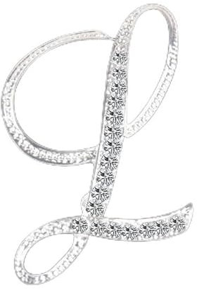 PORI Glänzende Strass Buchstaben Brosche Frauen Männer DIY Brief Brosche Anstecknadel und Broschen Clip Schmuck Hochzeit Geschenk