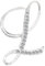 PORI Glänzende Strass Buchstaben Brosche Frauen Männer DIY Brief Brosche Anstecknadel und Broschen Clip Schmuck Hochzeit Geschenk