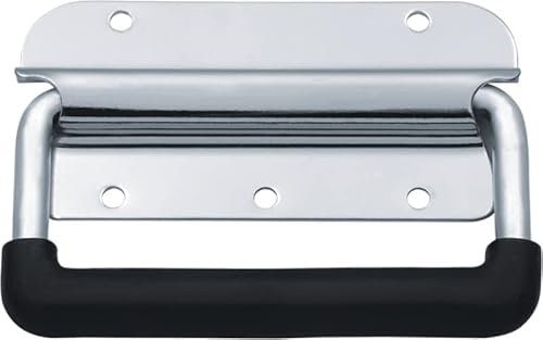 ingdaum® Fallgriff für Kisten (2 Stück) Kistengriff, Klappgriff für Kisten und Schränke (J209 AL)