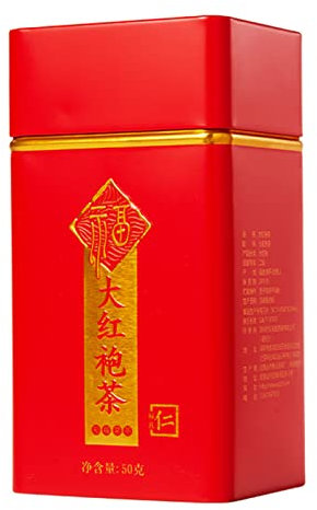 1,76 Oz 50 G de thé Dahongpao en Conserve, Grand thé de Robe Rouge thé en Vrac thé Chinois Oolong de la Montagne Wu Yi