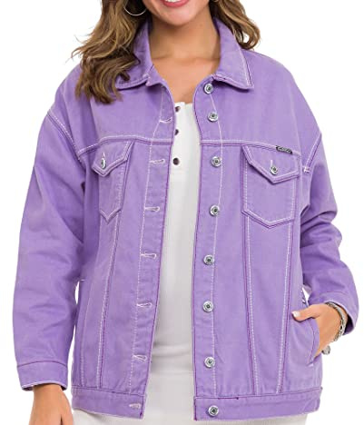 Cipo & Baxx Damen Jeansjacke Series – Klassische Denim, Leder, Sport Verschiedene Jackenmodelle – Knopf und Reißverschluss – Sweat-Kapuze und Sweatärmeln – mit Modernen Komfort-Details