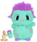 YISKY Bibble Kuscheltier 25 cm Bibble Plüsch Anime Kuscheltier Bibble Plush Spielzeug Bibble Stofftier Plüschtier Bibble Plüsch Puppen Cartoon Plüschtier Bibble Plüschpuppengeschenke Kinder LGZIN-102