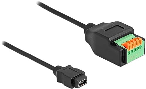 DeLOCK USB 2.0 Typ Mini-B Buchse auf Klemmenblock mit Druckknopf 15 cm Marke