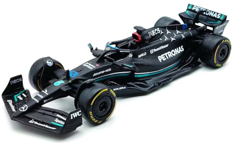 Xiangtat Bburago 1:43 Mercedes-AMG Petronas F1 Team W14 2023 63# George Russell Legierung Auto Druckguss Modell Sammlung Geschenk (W14 63#) Mehrfarbig Model Car