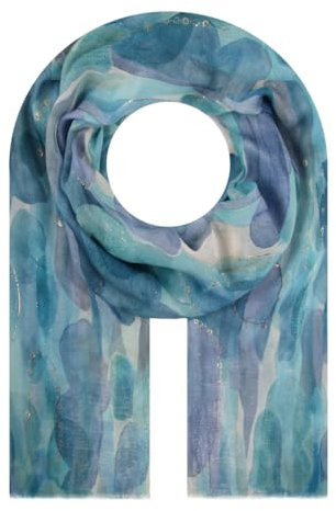 Majea Halstücher Damen Tuch Kopftuch Halstuch Schal Damen-Schal Tücher Stola (880036) (blau 1)