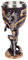 Medieval Flame Dragon Holding Sword Goblet Resin Wine Cup with Stainless Steel Lining Unique Hand-Painted Cup Father's Day Gift (BM030-6)