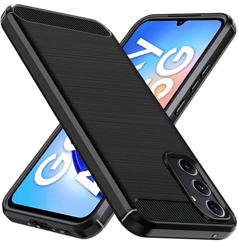 ivoler Silikon Hülle für Samsung Galaxy A34 5G, [Militärischer Schutz] Stoßfest Handyhülle, Dünne Weiche Flexible TPU Kratzfest Schutzhülle Anti-Fingerabdruck Case Cover, Schwarz
