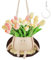 Darryy Blumentopf Hängend, Blumentopf Schaukel, Swinging Plant Pots, Blumentopf Kopf Blumentopf Gesicht, übertopf mit Gesicht, Hängepflanzen Hängeblumentopf