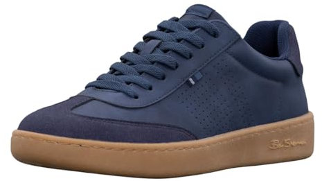 Ben Sherman Herren Glasgow Classic Sneaker, Marineblau/Gum, 44 EU