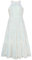 GRACE KARIN Mädchen Ärmellos Festlich Glitzer Festkleid mit Pailletten Neckholder Cocktailkleid Partykleid Weiß 14 Jahre