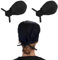 RDNKVB 2 Pezzi Cappello da Cuoco Unisex Copricapo da Cucina per Uomo e Donna per Cucinare, cuocere al Forno, Grigliare Bandana per Cucina, Ristorante, casa, panetteria, caffè (Regolabile, Nero)