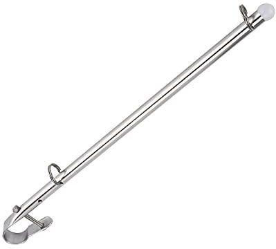 Asta per Bandiera per Barche, Installazione su Binario in Acciaio Inossidabile da 40 Cm Accessori Hardware Asta per Bandiera Asta per Bandiera in Acciaio Inossidabile di Grado