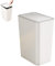 9L Bathroom Bin,Slim Bin for Bedroom,Dog Proof Bathroom Bin with Lid,Trash Can Narrow Bedroom Bin with Lid,Touch Top Toilet Bin,Plastic Thin Bin for Office,Living Room,Kitchen,Toilet,Room (White)