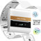 Memoking Etikettendrucker Bluetooth, Thermo Etikettiergerät M260 80mm Beschriftungsgerät Selbstklebend Etikettendrucker Kompatibel mit iOS und Android für Einzelhandel, Büro-Weiß