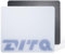 Zvtq Glass Gaming Mouse Pad, Micro-Etched Surface,Tempered Glass, Ultra-Smooth Finish, Anti-Slip Honeycomb Base, 13.8 x 11.8 Inches（White-Big Logo）