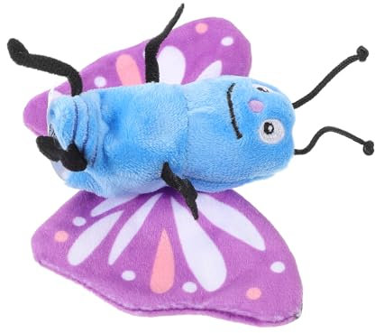 VICASKY Schmetterlings Handpuppe Aus Weichem Plüsch Für Kinder Puppentheater Lernspielzeug Kuscheltier Schmetterlingspuppe Fingerpuppe Für Kleinkinder