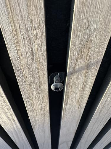 Vleugel M5-Schraubenclip für akustische Wandpaneele - Akupanel - Akustikpaneele - Innengewinde - 13 bis 15 mm Abstand zwischen den Lamellen - Inklusive 20 mm M5-Schraube - 2 Stück