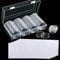 HNBTX Rangement Pieces de Monnaie,Classeur Piece 2 Euros,60 Pièces Rangements pour Pièces de Monnaie de 40mm,Capsules de Monnaies avec Joint de Protection en EVA pour Collecte et Stockage de Monnaies