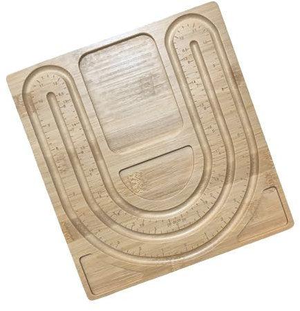 Practical Jewelry Crafting Wood Bead Tray with Measurements for and Necklace Projects