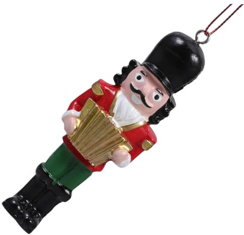 OUNONA Nussknacker-Anhänger Soldaten nussknacker Figuren Weihnachten hängend Dekorationen weihnachtliche nussknackerfiguren drinnen für Mini -Ornamente Nussknacker-Weihnachtsschmuck Harz