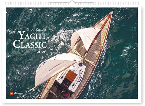 Yacht Classic - Nico Krauss - Kalender 2026 - Delius-Klasing-Verlag - Wandkalender mit atemberaubenden Aufnahmen - 67,5 cm x 47 cm