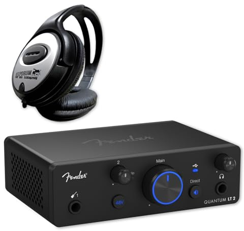 Quantum LT 2 2x2 Channel USB-C Audio Interface with Keepdrum Headphones